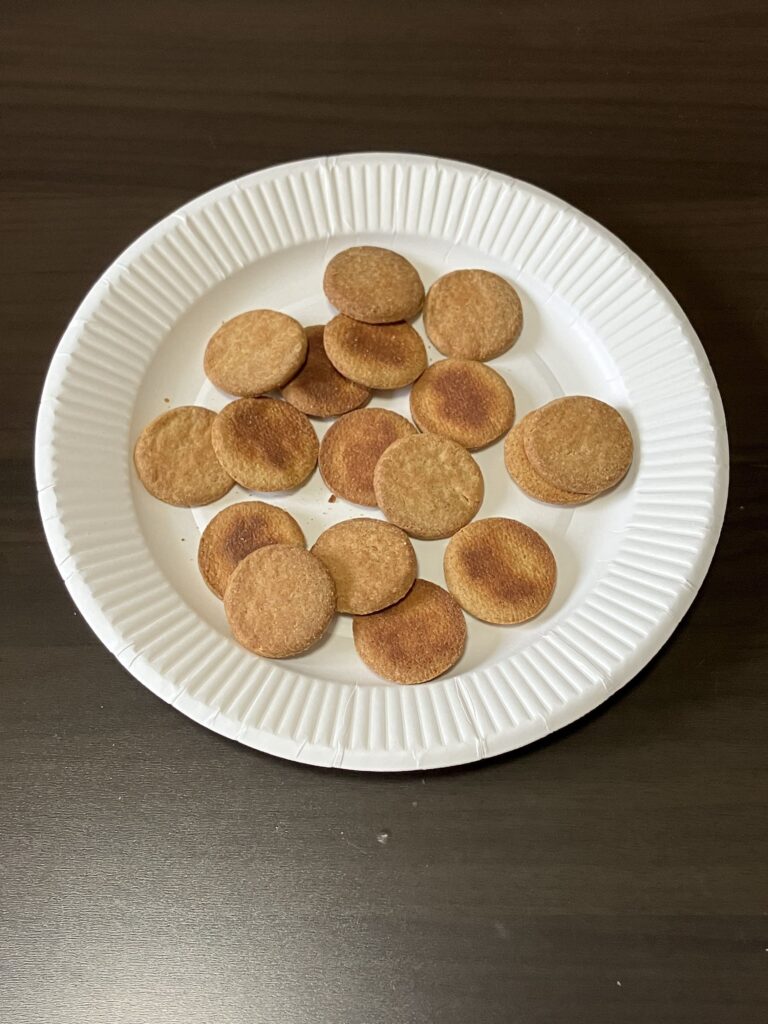 ベースクッキー チーズの開封画像