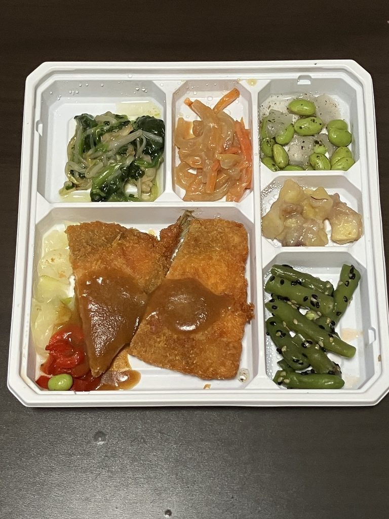あじフライの開封前画像